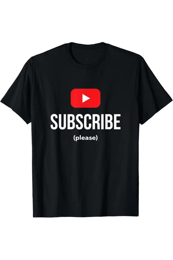 Hot Trending T-Shirt With Subscribe Play Button Vlogger T-Shirt Design Preview Only