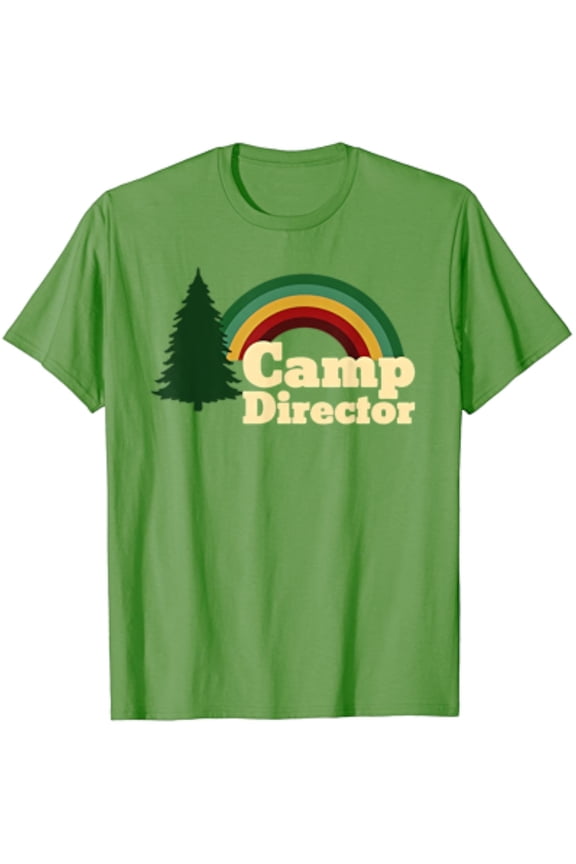 Hot Trending T-Shirt With Summer Camp Director Counselor Camper Rainbow Pine Tree
