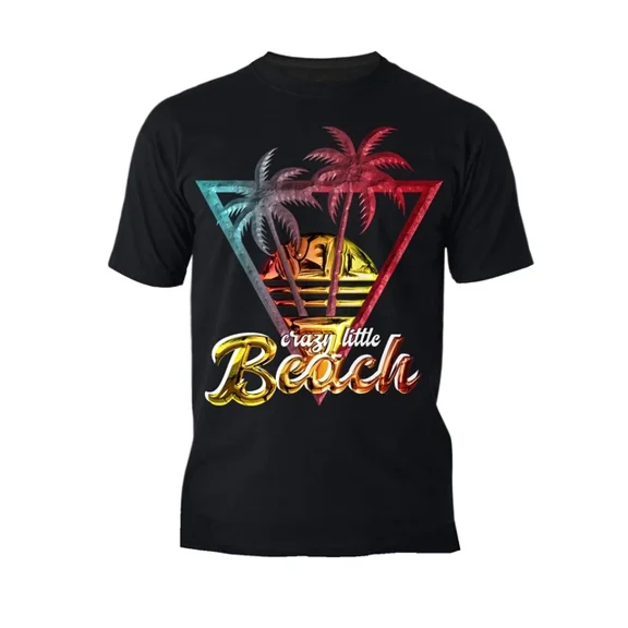 Hot Trending T-Shirt With Summer Vibes Tropical Sunset Bohemian Beach Surf Adventure Holiday Men'S T-Shirt Design Preview Only