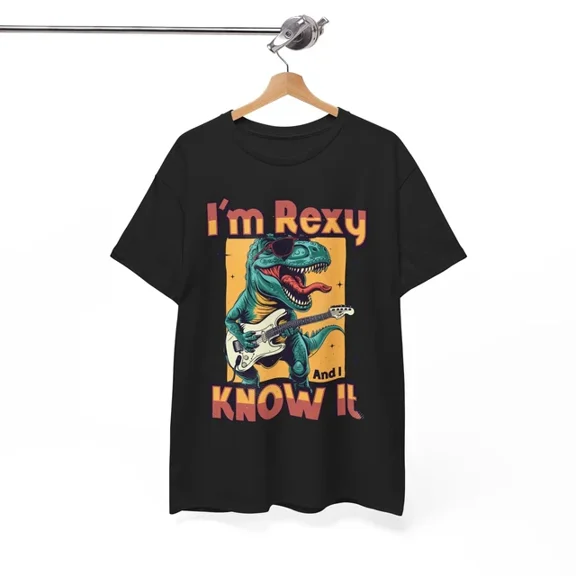 Hot Trending T-Shirt With Super T-Shirt S-5Xl - Hilarious & Playful Tee | I'M Rexy And I Know Shirt