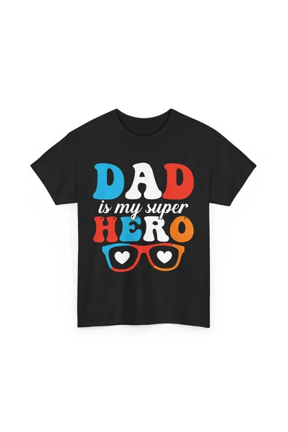 Hot Trending T-Shirt With Superhero Comics T-Shirt | Funny Hero Fan Tee | Dad Is My Super Hero T-Shirt Design Preview Only