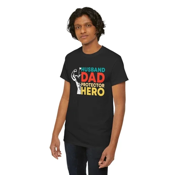 Hot Trending T-Shirt With Superhero Comics T-Shirt S-5Xl | Hero Fan Tee | Husband Dad Protector Hero Shirt
