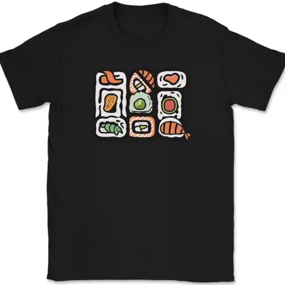 Hot Trending T-Shirt With Sushi Funny Roll Japanese Pho Food Design Preview Only