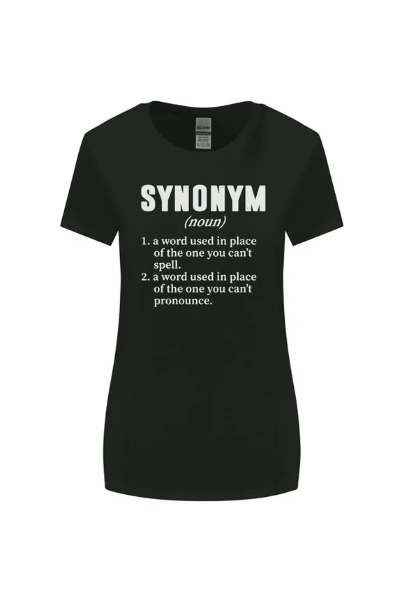 Hot Trending T-Shirt With Synonym Funny Definition Slogan T-Shirt Design Preview Only