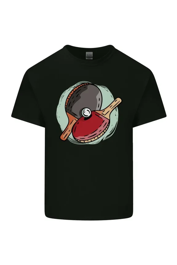 Hot Trending T-Shirt With Table Tennis Paddles Ping Pong T-Shirt Design Preview Only