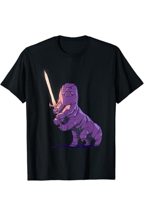 Hot Trending T-Shirt With Tardigrade Warrior Swordsman Microbiology Science Water Bear T-Shirt Design Preview Only