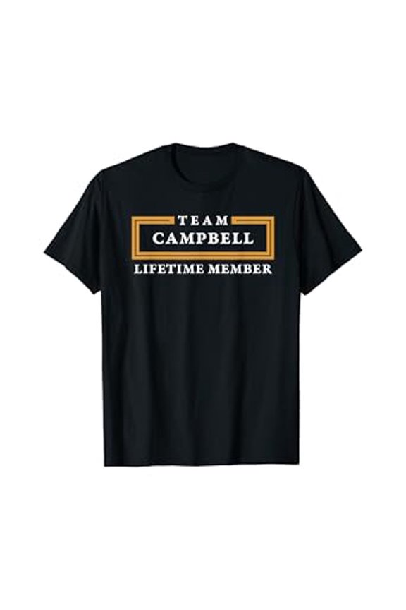Hot Trending T-Shirt With Team Campbell Lifetime Member Surname T-Shirt Design Preview Only