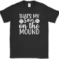 thumbnail image 1 of Hot Trending T-Shirt With That'S My Son On The Mound Baseball Funny Pitcher Sports Design Preview Only, 1 of 3