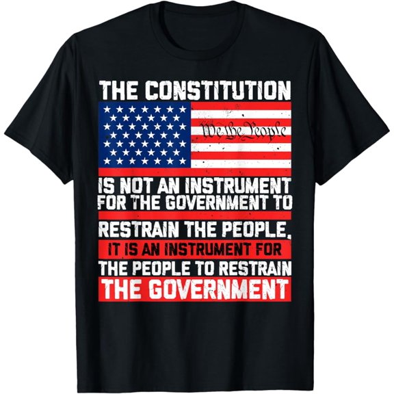 Hot Trending T-Shirt With The Constitution Is An Instrument Patriotic American Flag T-Shirt Design Preview Only