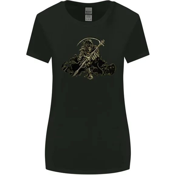 Hot Trending T-Shirt With The Grim Reaper With His Sickle T-Shirt Design Preview Only