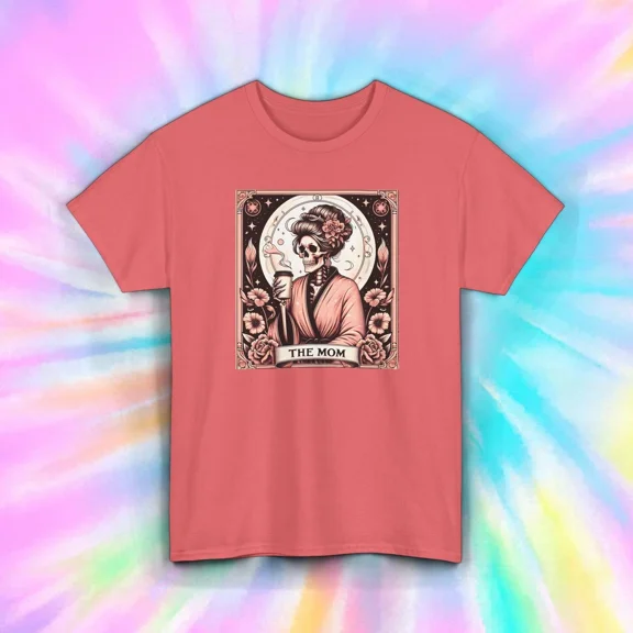 Hot Trending T-Shirt With The Mom Skeleton Shirt Coffee Loverer Day Of The Dead Floral Design Preview Only