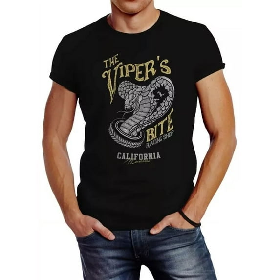Hot Trending T-Shirt With The Vipers Bite Racing Shop California Rattlesnake Tatto T Design Preview Only