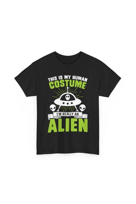 Hot Trending T-Shirt With This Is My Human Costume I'M Really An Alien Shirt | Ufo Alien Shirt