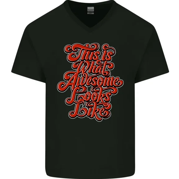 Hot Trending T-Shirt With This Is What Awesome Looks Like Funny T-Shirt Design Preview Only