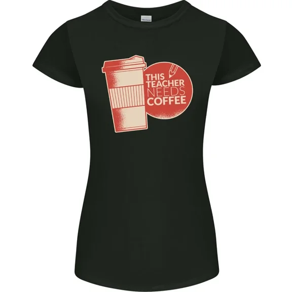 Hot Trending T-Shirt With This Teacher Needs Coffee Funny Teaching T-Shirt Design Preview Only