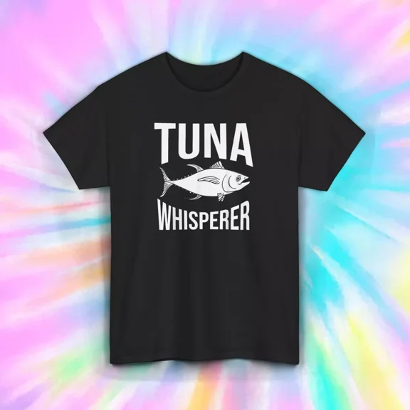 Hot Trending T-Shirt With Tuna Whisperfish Funny Fisherman Ocean Loverer Graphic T-Shirt Design Preview Only