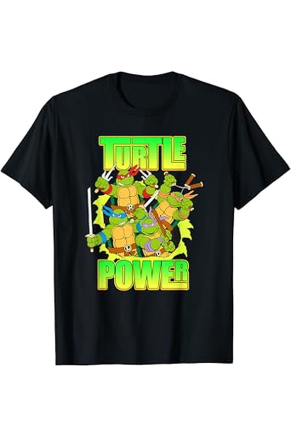 Hot Trending T-Shirt With Turtles Turtle Powerretro T-Shirt Design Preview Only