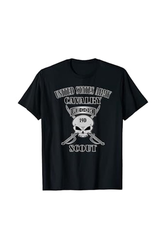 Hot Trending T-Shirt With U.S. Army Cavalry Scout (Front Design) T-Shirt Design Preview Only