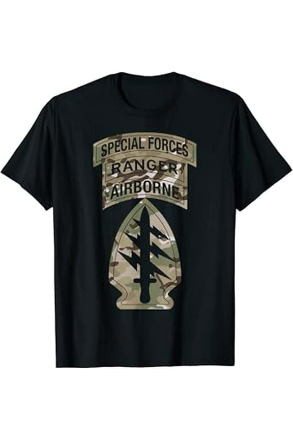 Hot Trending T-Shirt With Us Army Special Forcessf Ranger Tabocp Multicam Camo T-Shirt Design Preview Only