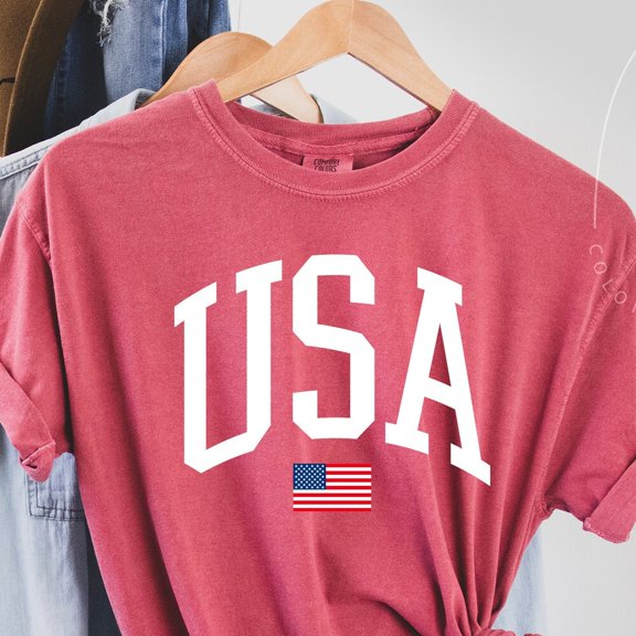 Hot Trending T-Shirt With Usa Flag Shirt, 4Th Of July Shirt, Big Usa Tshirt, Usa Shirt, Usa Flag Tee, Usa Tee, Usa Shirt Design Preview Only
