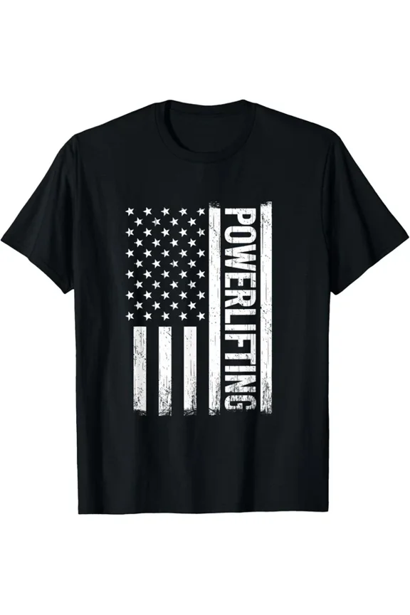 Hot Trending T-Shirt With Usa Gym Powerlifter Powerlifting Weightlifting For Women Design Preview Only