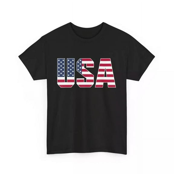 Hot Trending T-Shirt With Usa Patriotic National American Flag Women Men 4Th Of July T-Shirt Design Preview Only