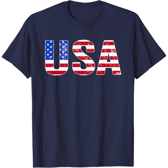 Hot Trending T-Shirt With Usa T Shirt American Flag Men Women July 4Th T-Shirt Design Preview Only