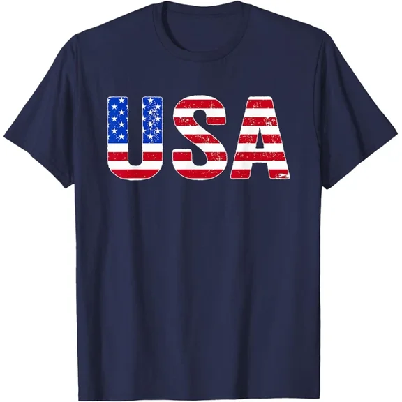 Hot Trending T-Shirt With Usa T Shirt American Flag Men Women July 4Th T-Shirt Design Preview Only