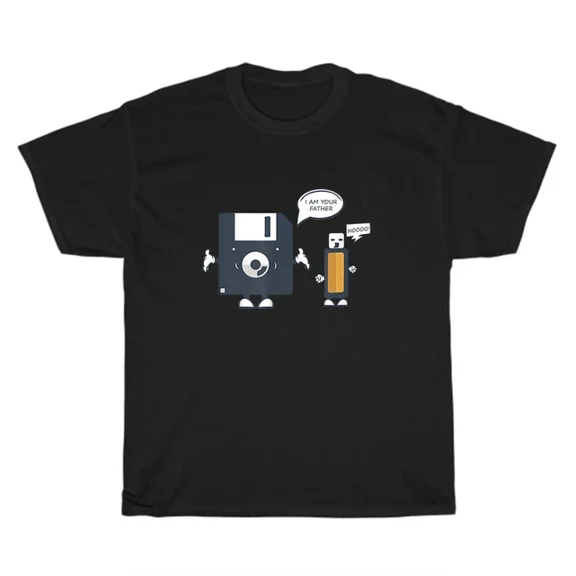 Hot Trending T-Shirt With - Usb Floppy Disk I Am Your Father T-Shirt Nerd Geek Computer Unisex Gift