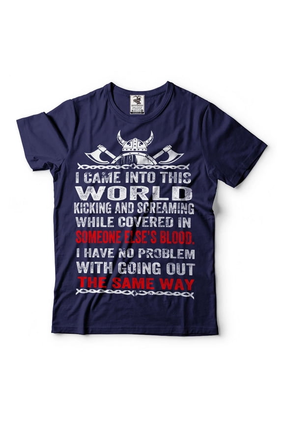 Hot Trending T-Shirt With Valhalla Viking Warrior Design Preview Only