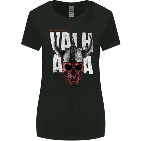 Hot Trending T-Shirt With Viking Warrior Valhalla T-Shirt Design Preview Only