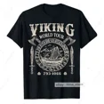 thumbnail image 1 of Hot Trending T-Shirt With Viking World Tour T-Shirt Longship Ship Viking Warrior Odin Valhalla Nordic Tee, 1 of 5