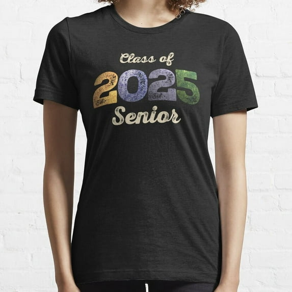 Hot Trending T-Shirt With Vintage Back To School 2025 - Senior Class Of 2025 Vintage Design Preview Only