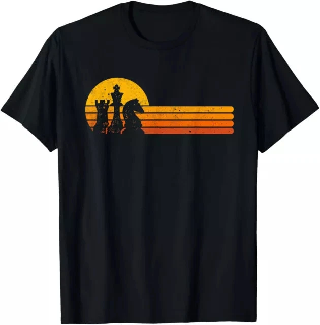 Hot Trending T-Shirt With Vintage Chess Player Retro Sunset Chess ...
