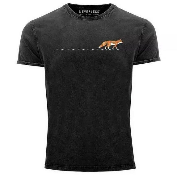 Hot Trending T-Shirt With Vintage Fox Fox Forest Animal Logo Print Badge Fashion T Design Preview Only