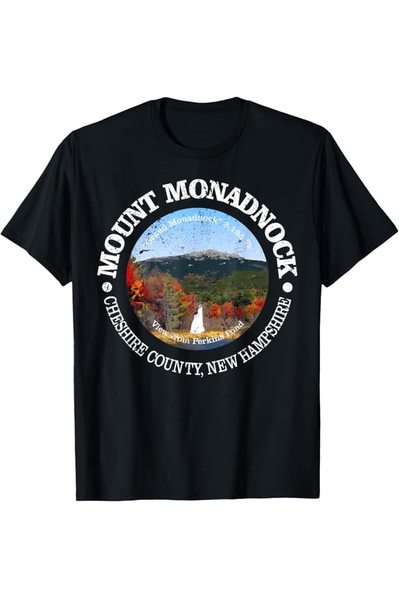 Hot Trending T-Shirt With Vintage Nature Mount Monadnock Mountain Hiking T-Shirt Design Preview Only