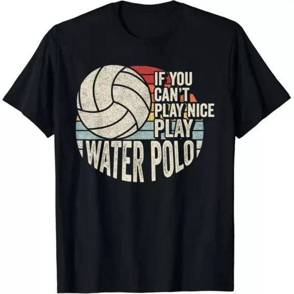 Hot Trending T-Shirt With Vintage Retro Water Polo Quote Design Preview Only