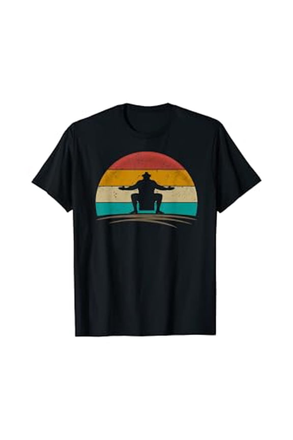 Hot Trending T-Shirt With Vintage Sumo Wrestler Retro 70S Distressed Sumo Lover T-Shirt Design Preview Only