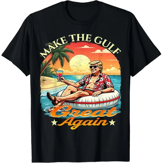 Hot Trending T-Shirt With Vintage Trumptee Make The Gulf Great Again 2025 Gulf T-Shirt