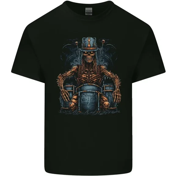 Hot Trending T-Shirt With Voodoo Drummer Drumming Heavy Metal T-Shirt Design Preview Only
