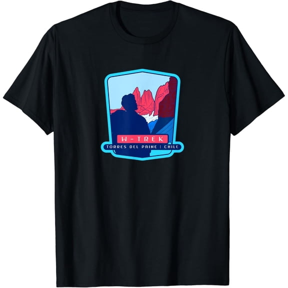 Hot Trending T-Shirt With W-Trek Â€“ Torres Del Paine, Chile Hiking T-Shirt Design Preview Only