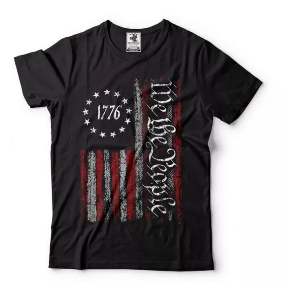 Hot Trending T-Shirt With We The People Shirt Shirt 4Th Of July T-Shirt Patriotic Gifts Usa Shirt Design Preview Only