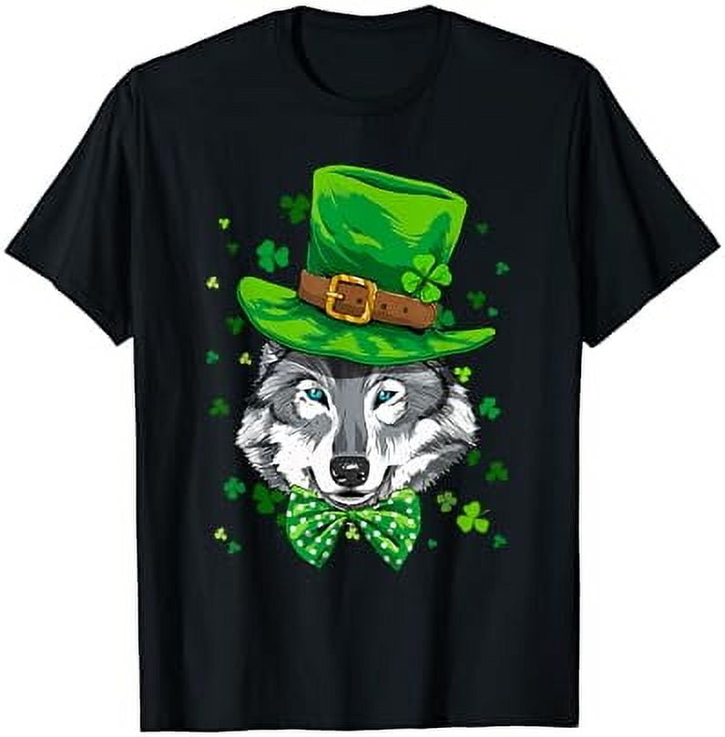 Hot Trending T-Shirt With Wolf Leprechaun St Patricks Day Shamrock T ...