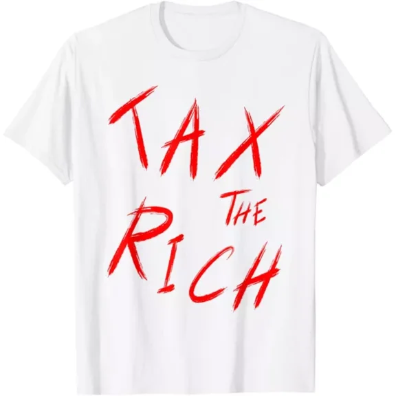 Hot Trending Tax The Rich, Red Lettering Hand Written Design Preview Only
