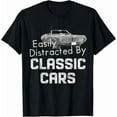 thumbnail image 1 of Hot Trending Tee With 1969 Mercury Classic Cougar Easily Distracted By Classic Day Gift Unisex T-Shirt, 1 of 2