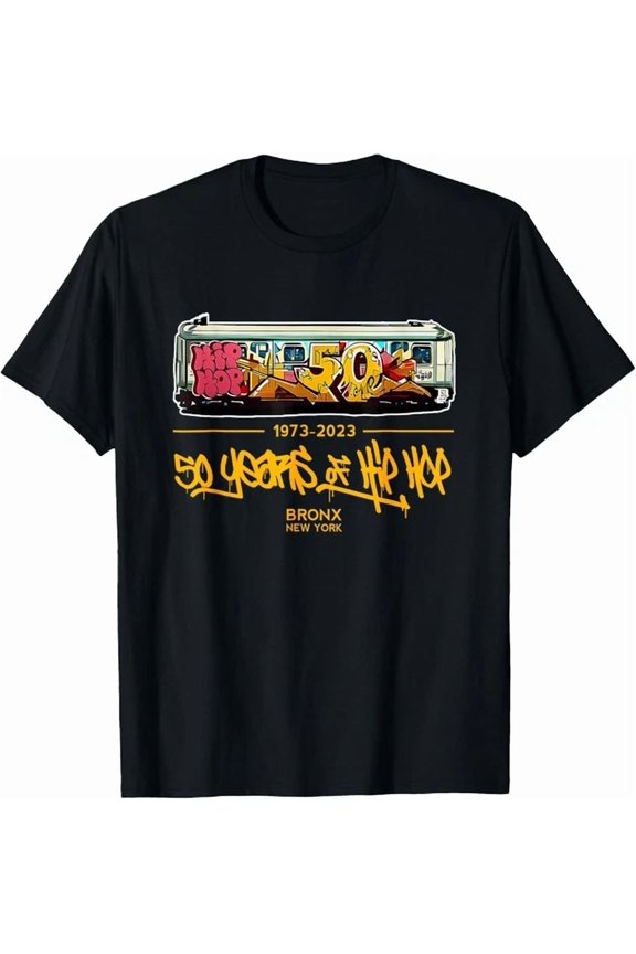 Hot Trending Tee With 50 Years Of Hip Hop 50Th Anniversary Retro Subway Graffiti Gift Unisex T-Shirt