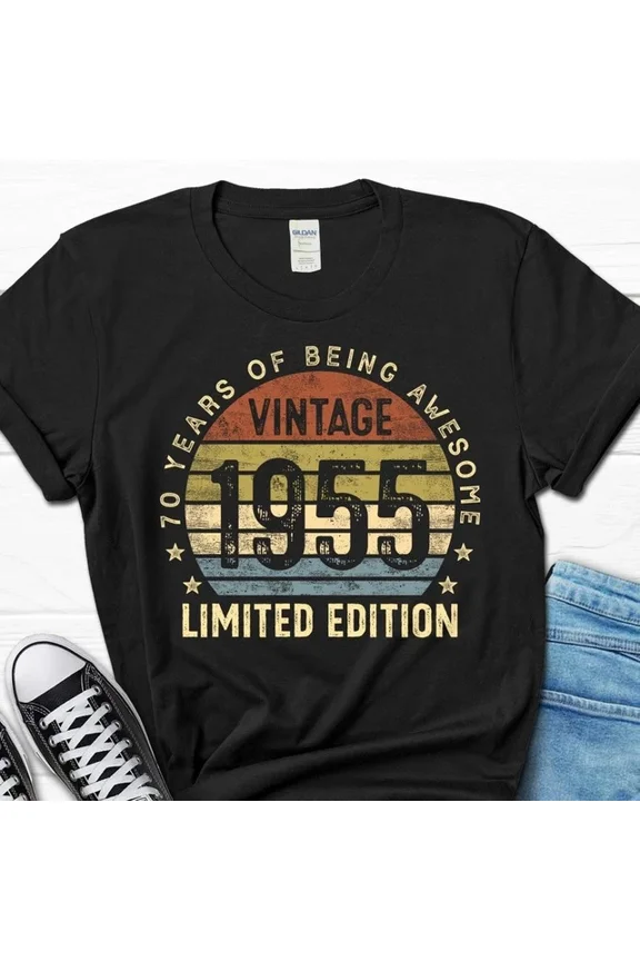 Hot Trending Tee With 70Th Birthday Gift, 70 Year Birthday Men'S Shirt, 70Th Bday Tee For Men...