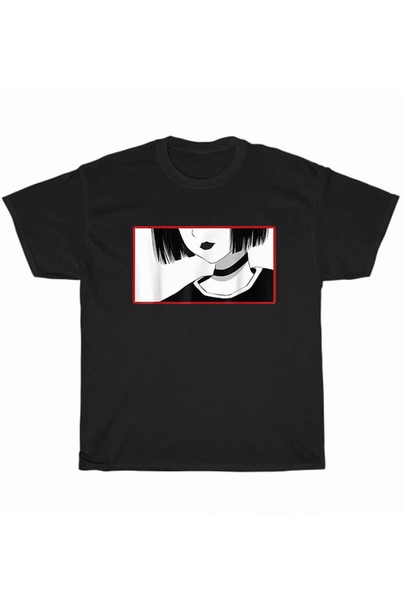 Hot Trending Tee With Aesthetic Goth Anime Girl Soft Grunge Aesthetic Gothic T-Shirt Unisex Tee Gift