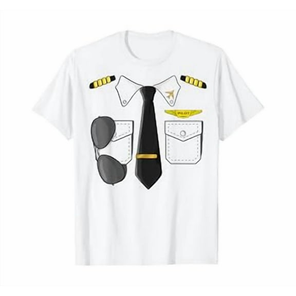 Hot Trending Tee With Airplane Airline Pilot Dress Up Unisex S-5Xl T-Shirt