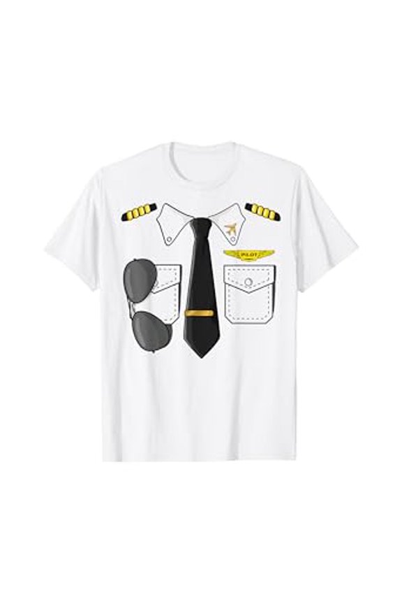 Hot Trending Tee With Airplane Airline Pilot Dress Up Unisex S-5Xl T-Shirt